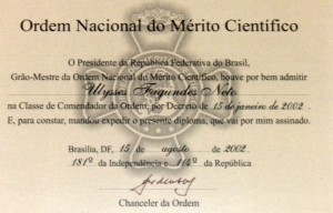 2002 - Ordem Nacional do Mérito Científico