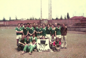 Figura 20- Time de futebol de campo campeão da INTERMED 1969.