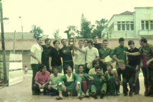 Figura 25- Festa de comemoração da vitória da INTERMED de Botucatu 1969 na nossa Atlética.