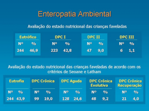 Figura 7- Classificação do estado nutricional das crianças por nosso grupo atendida na favela cidade Leonor.