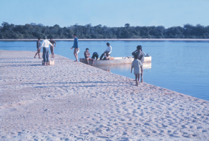 Figura 4- Época de pleno verão, as praias totalmente formadas, momento propício para os tracajás desovarem.