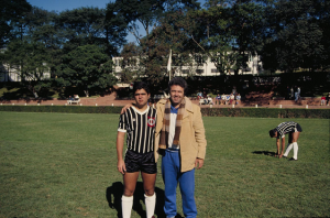 Figura 14- Uly na sua estreia no time que eu joguei durante 20 anos, o Corinthians, tradicional time participante do Campeonato Interno do Clube Atlético Indiano.