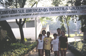 Figura 22- A equipe do Esporte Clube Pinheiros campeã Sul-Americana em Cuenca, Equador.