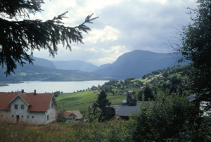 Figura 5- A viagem em direção a Bergen no oeste do país passa por lindas paisagens de campo.