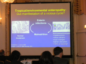 Figura 20- Foto do Slide de uma apresentação do Congresso da NASPAGHAN de 2013, aonde se reconhece meu artigo propondo a mudança da denominação da síndrome de Tropical Enteropathy para Environmental Enteropathy.