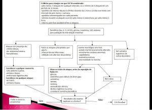 Figura 1- Gráfico esquemático dos critérios diagnósticos para SVC e o guia de conduta a ser seguido