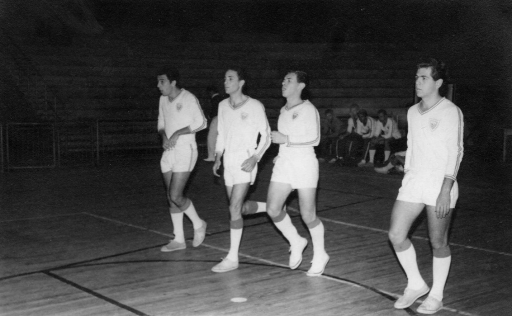 Equipe de futebol de salão que venceu a Pauli-Poli de 1965